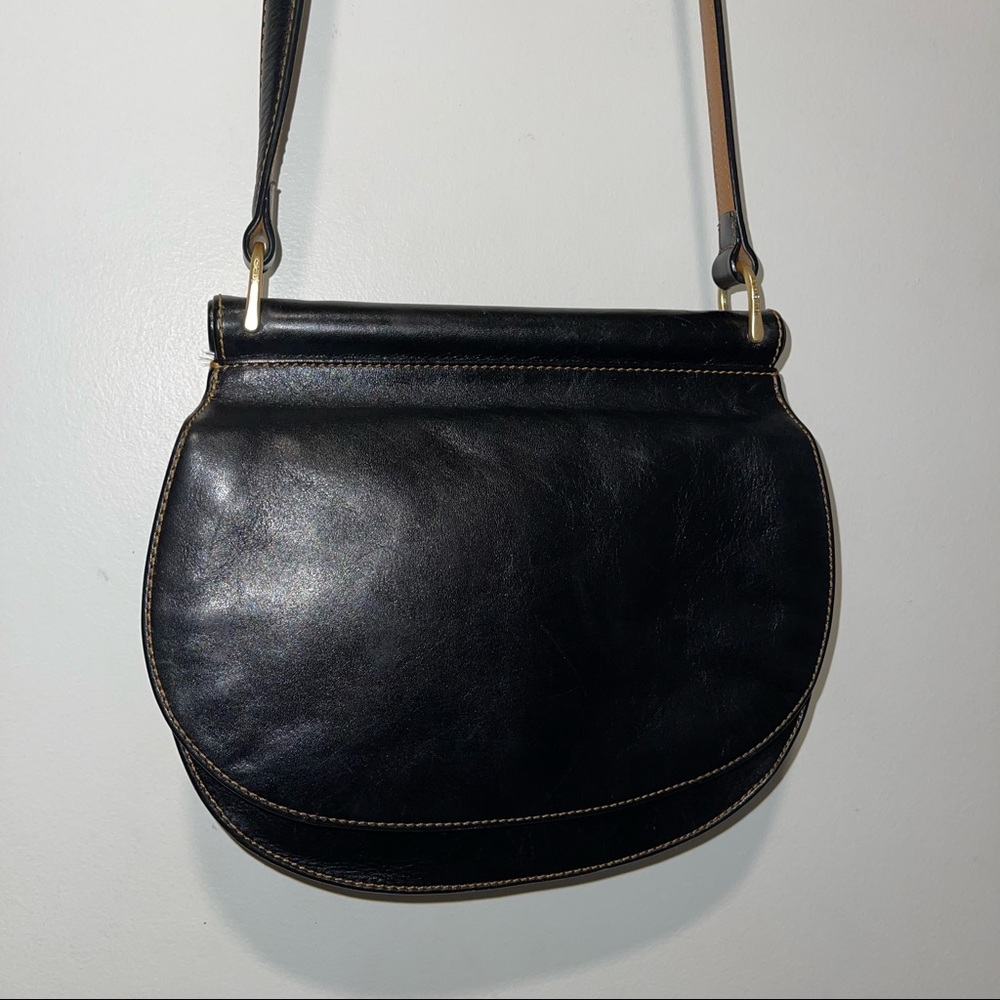 Vera Bradley Leather Saddle Bag